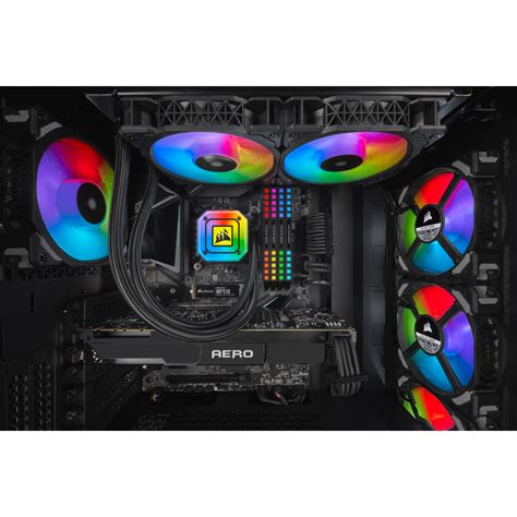 Corsair Icue H100i Elite Capellix 240l Liquid Cpu Cooler Black Edition Azio Online