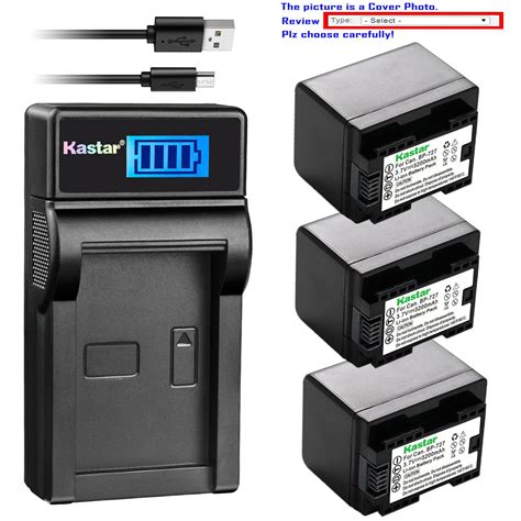 Kastar Battery Lcd Usb Charger For Canon Bp Canon Vixia Hf M