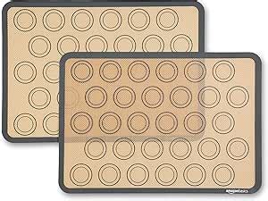 Amazon Basics Lot De 2 Tapis De Cuisson En Silicone Pour Macarons