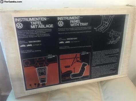 Thesamba Vw Classifieds Nos Vw Instrument Panel With Tray