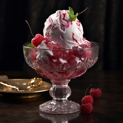 Premium Photo Ice Cream In Glass Bowl