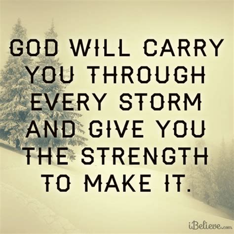God Will Carry You Through Every Storm - Your Daily Verse | iBelieve.com