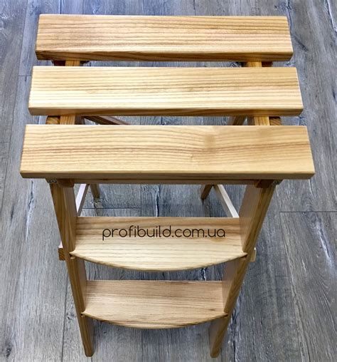 Деревянная стремянка WOOD 3 ступени. Купить деревянную стремянку-стул ...