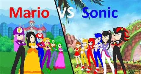 Mario Vs Sonic By Xxeclipsa Stardustxx On Deviantart