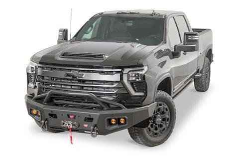 Ascent HD Front Bumper for 2024 Chevy Silverado HD 2500/3500 - PreRunner Grille Guard | WARN ...