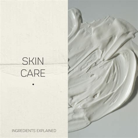 Natural Skin Care Ingredients List Explained with Skin Type Infographic ...