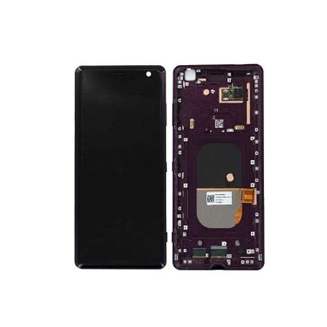 Original Ecran LCD Complet Rouge Sur Châssis Pour Sony Xperia XZ3