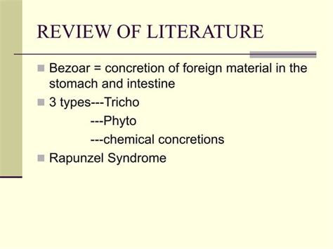 Trichobezoar Management Laparoscopic Ppt