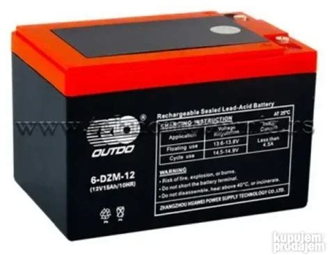 Akumulator 6-DZM-12 12V 12Ah - električni bicikl 150x100x98