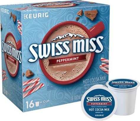 Best Buy Swiss Miss Peppermint Hot Cocoa K Cup Pods Pack Chocolate Milk