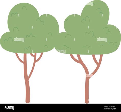 Tree Forest Vegetation Stock Vector Image Art Alamy