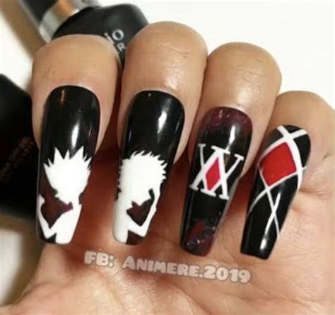 Hisoka Killua Anime Nails Nailss Nail Inspo Mimi Nail Designs