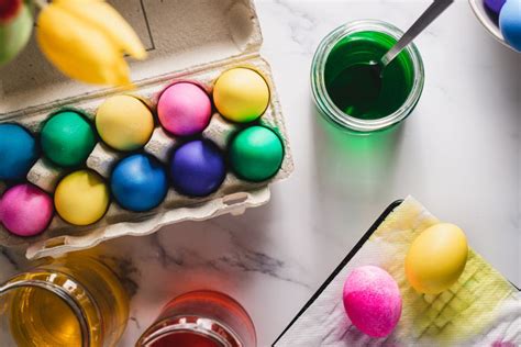 Easter Egg Dye Color Charts