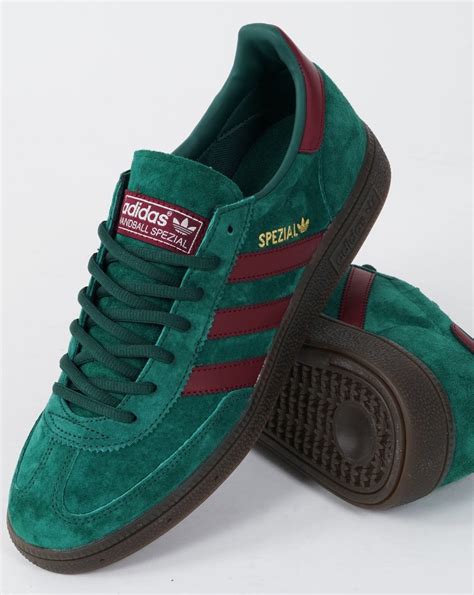 Adidas Handball Spezial Trainers Green Burgundy S Casual Classics