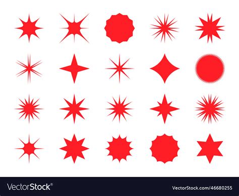 Red Starburst Vector