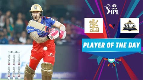 Watch RCB Vs GT - Player Of The Day Video Online(HD) On JioCinema