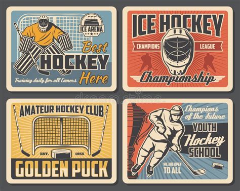 Emblemas O Insignias Del Club Del Hockey Sobre Hielo Ilustraci N Del