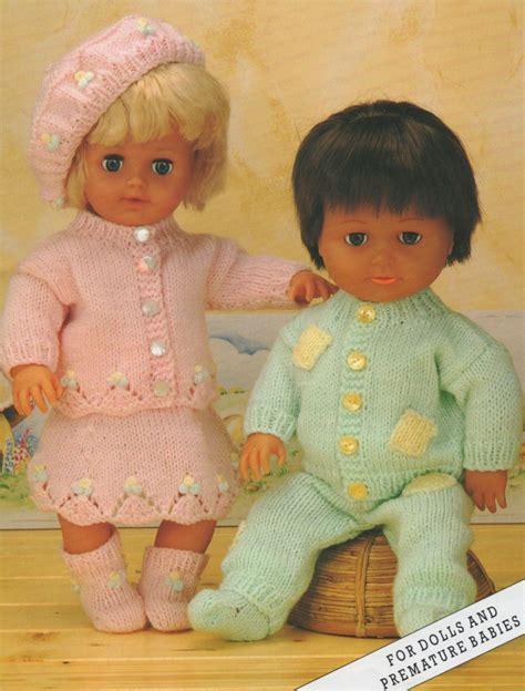 Dolls Clothes Knitting Pattern PDF For 12 16 And 20 Inch Etsy UK