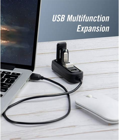 Vention 4 Ports USB2 0 Hub 4 Port Expansion 480Mbps High Speed