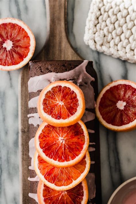 Chocolate Olive Oil Cake With Blood Orange Glaze Le Petit Eats