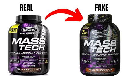 Muscletech Mass Tech Mass Gainer How To Identify Real Vs Fake