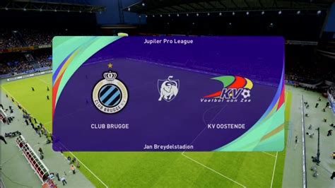 Club Brugge KV Vs Oostende KV PES 21 Jupiler Pro League Live Gameplay