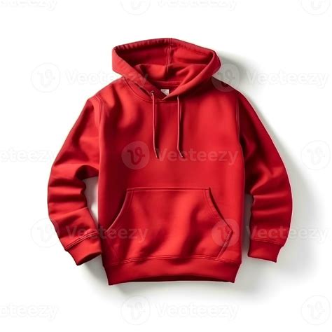 red hoodie mockup on white background ,generative ai 26133296 Stock Photo at Vecteezy