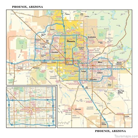 The Map Of Phoenix Metro Area You Need For Almost Anything Toursmaps