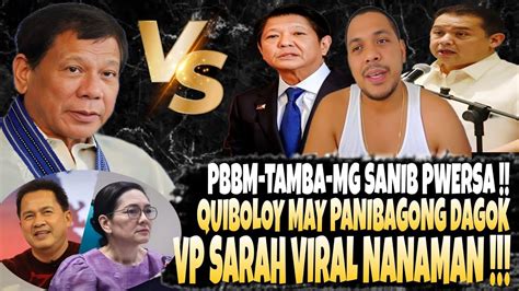 Tamba Pbbm Mg Laban Sa Duterte Quiboloy Lulusubin Na Vp Sarah Viral