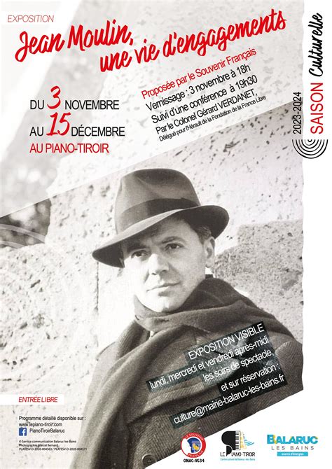 EXPOSITION JEAN MOULIN UNE VIE DENGAGEMENTS