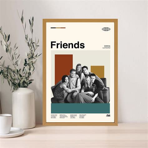 Friends Tv Show Poster Friends Print Retro Movie Poster Room Decor