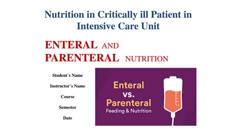 Solution Enteral Feeding And Parenteral Feeding Edited Studypool