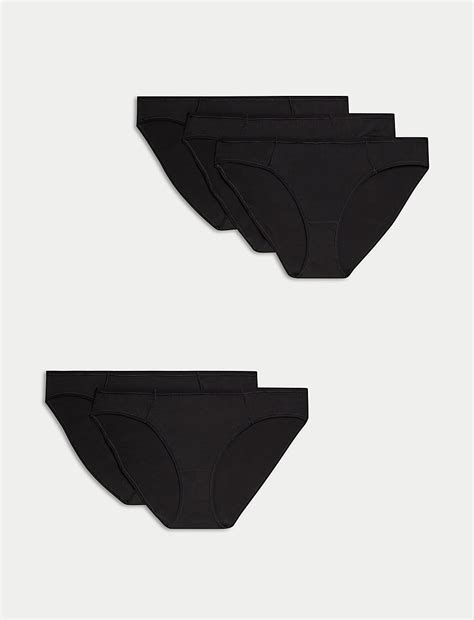 Buy Pk No VPL Cotton Modal Bikini Knickers At Marks Spencer