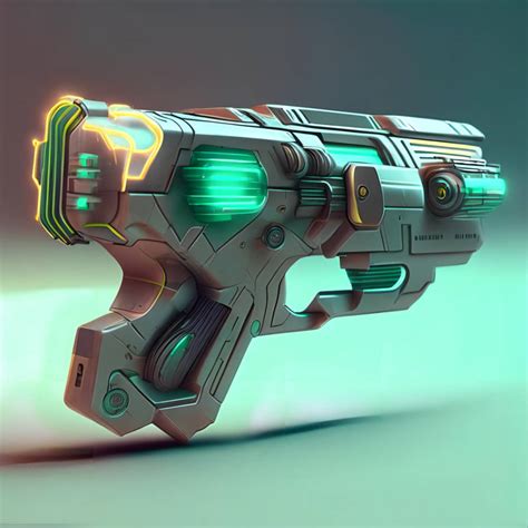 Futuristic pistol by Pickgameru on DeviantArt