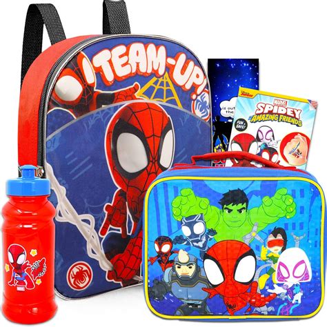 Spidey And His Amazing Friends Backpack And Lunch Bag Set Bundle With