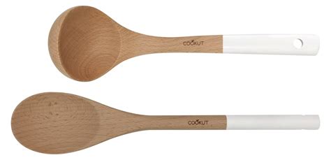 Set de cuillère et louche en bois blancs Cookut Cosy Maison