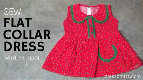 Sew Flat Collar Dress with Pattern - DressCrafts