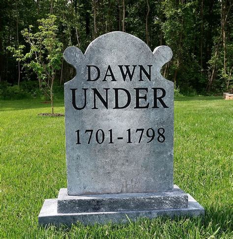 DAWN UNDER Silly Cleaver Halloween Tombstone Yard Prop Etsy