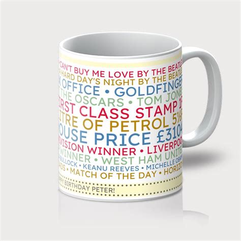 Personalised Th Birthday Mug Gift By Elevencorners