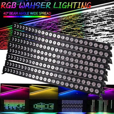 8x 72W 24 LED RGB Bühnenlicht Wall Wash Bar Lichtleiste DMX DJ Party