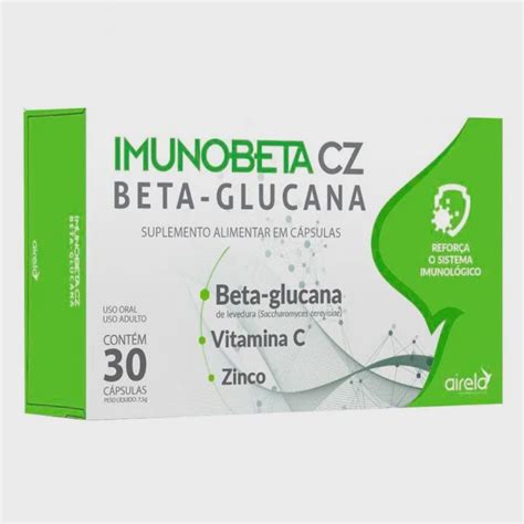 Vitamina C zinco beta glucana imunobeta cz 30 cápsulas Submarino