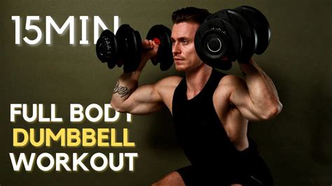 15 Minute Dumbbell Workout Full Body No Repeat Youtube