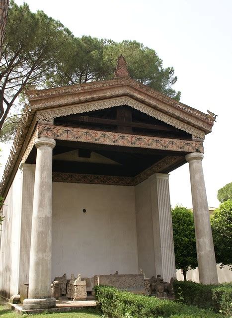 Rom Museo Nazionale Etrusco Di Villa Giulia Rekonstruierter Tempel