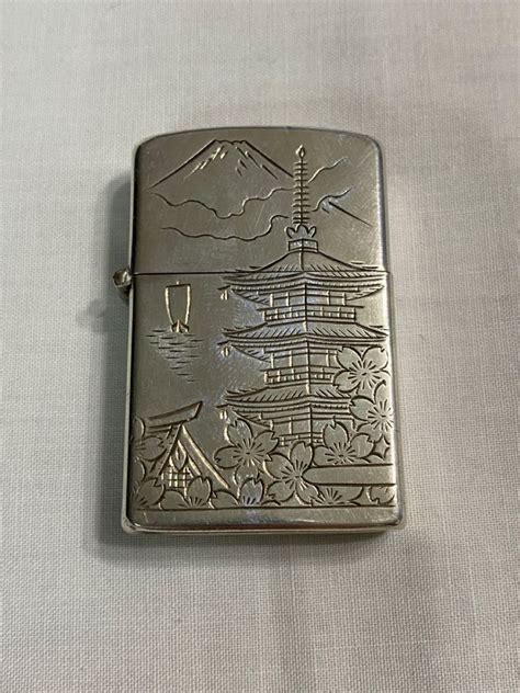 Japanese Sterling Silver Zippo Front En 2021