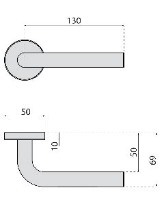 France Quincaillerie Bequille Double Sur Rosace Ligne Linox Modele