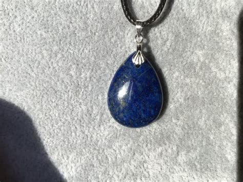 Pendentif Lapis Lazuli Goutte Mes Pierres Naturelles