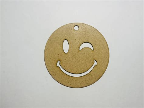 Laser Cut Unfinished Wood Smiley Cutout Craft Svg Dxf Cdr Ai Pdf Free