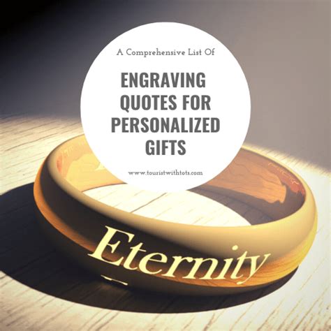 A Comprehensive List Of Engraving Quotes For Every Gift - Tourist With Tots