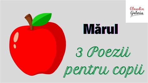 3 Poezii Despre Măr Poezii Pentru Copii Poezii De Toamnă Fructe De