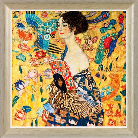 Buy Picture Lady With Fan 191718 Platinum Framed Version By